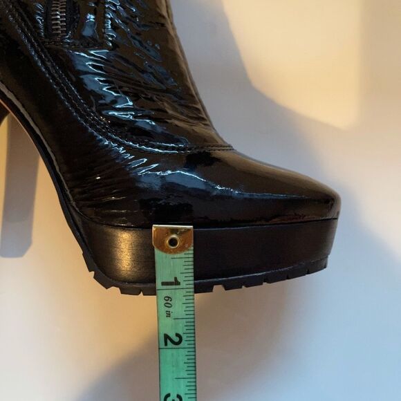 Jimmy Choo Black Patent Trixie Booties - Picture 5 of 8